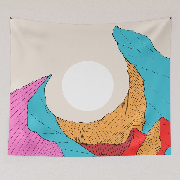 Item preview, The curved mountain peaks designed and sold by Swadeillustrations.