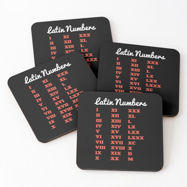 Item preview, Latin Numbers - Numerals in Latin - Roman Numbers Version 2 designed and sold by HiddenVerb.