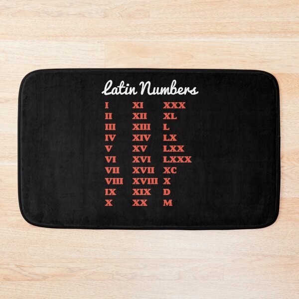 Item preview, Latin Numbers - Numerals in Latin - Roman Numbers Version 2 designed and sold by HiddenVerb.