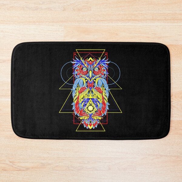 Item preview, Geometric Blue Owl designed and sold by VibrantGifts.