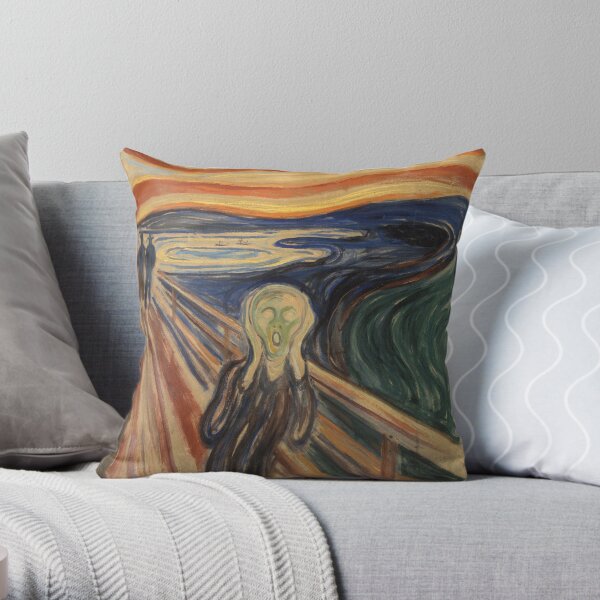 The Scream by Munch Throw Pillow
