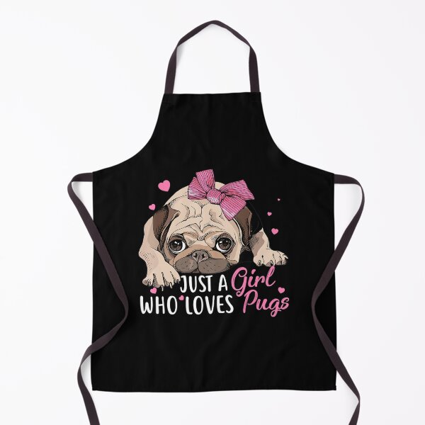 Item preview, Just A Girl Who Loves Pugs Funny Pug Dog Mom Dad Pet Lover designed and sold by ManishDayal.