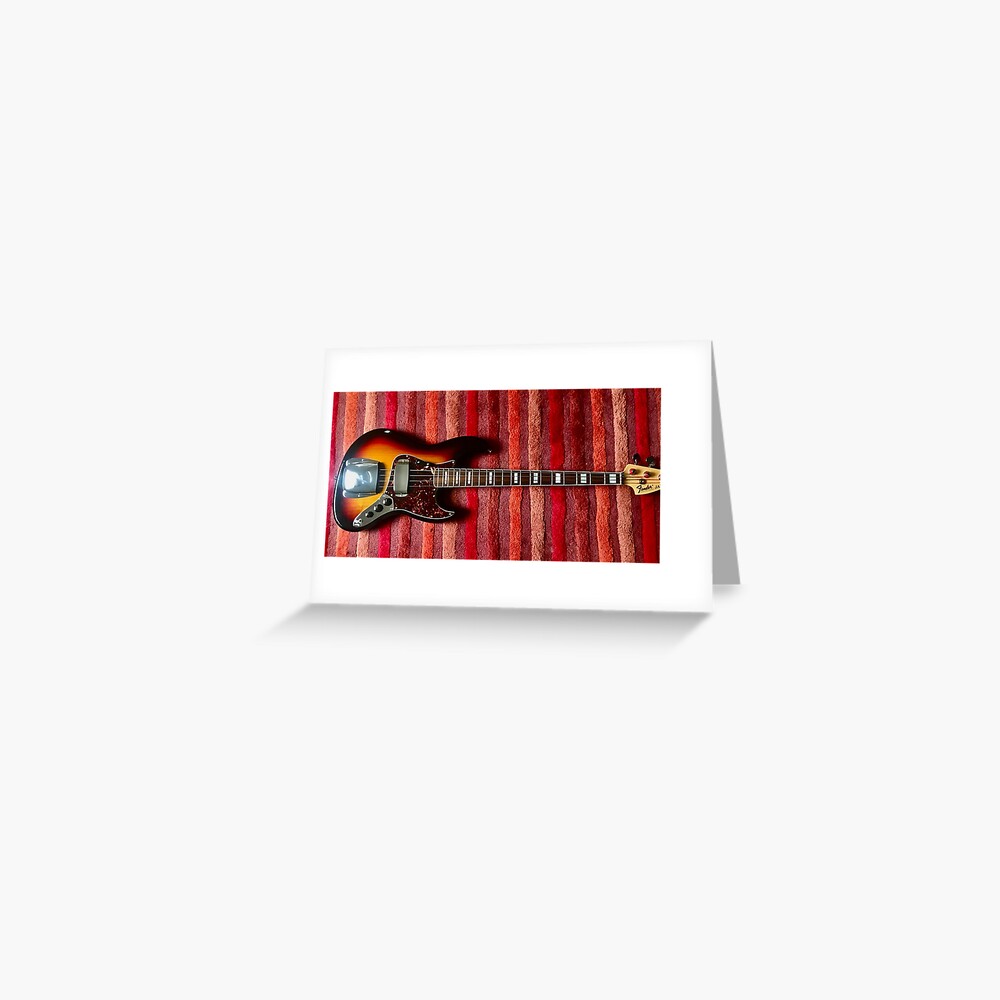 Jazz Bass Greeting Card