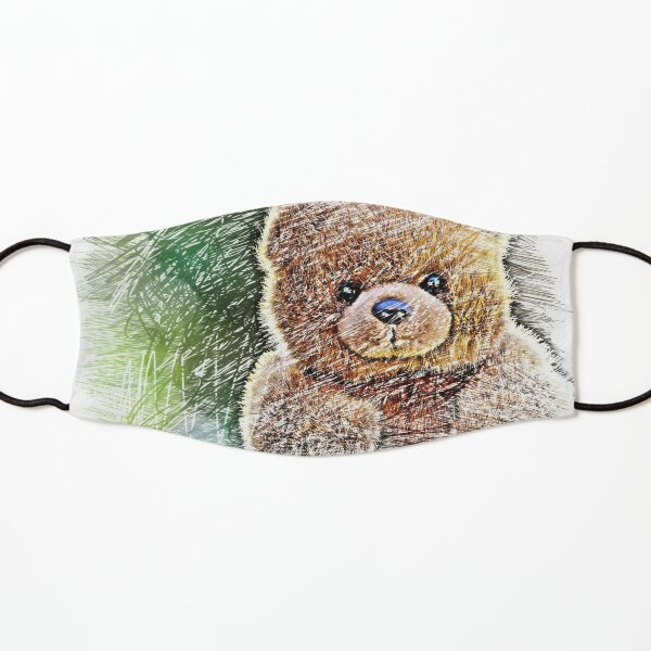 Teddy Bear Drawing Mask By Jihunsshop Redbubble - roblox bear mask mask by greentyler redbubble