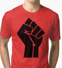 Raised Fist / Black Power Symbol Tri-blend T-Shirt