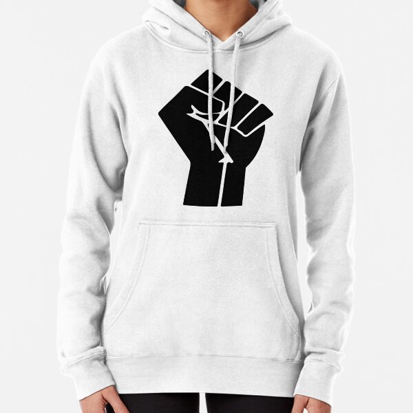 Raised Fist Black Power Symbol Pullover Hoodie