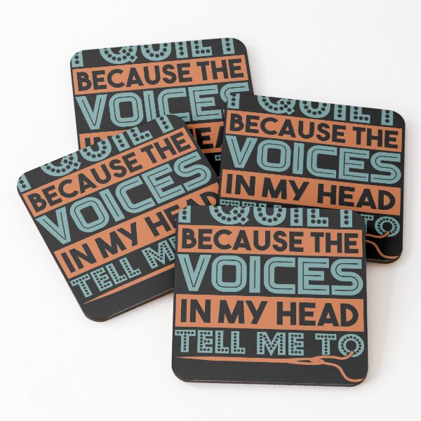 Item preview, I Quilt because the Voices In My Head tell me to designed and sold by Grinover.