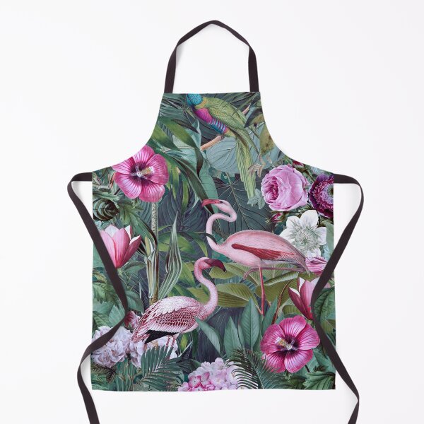 Item preview, Flamingo Jungle Tropical Paradise With Flowers And Birds designed and sold by artsandsoul.