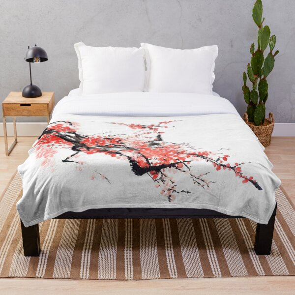 Item preview, Sakura Cherry Blossom Japanese Painting  designed and sold by S Y N T H R E A L M.