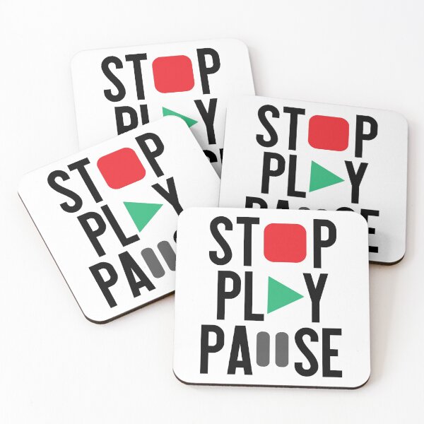 Item preview, Stop Play Pause designed and sold by shirtart shop.