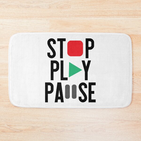 Item preview, Stop Play Pause designed and sold by shirtart shop.