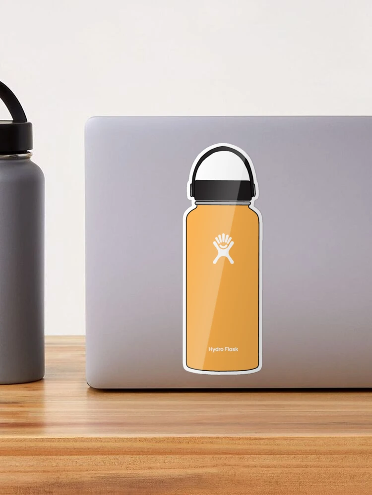 Orange HydroFlask Sticker for Sale by BluAndCo