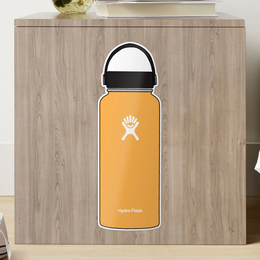 Orange Hydro Flask Sticker for Sale by EBRBR