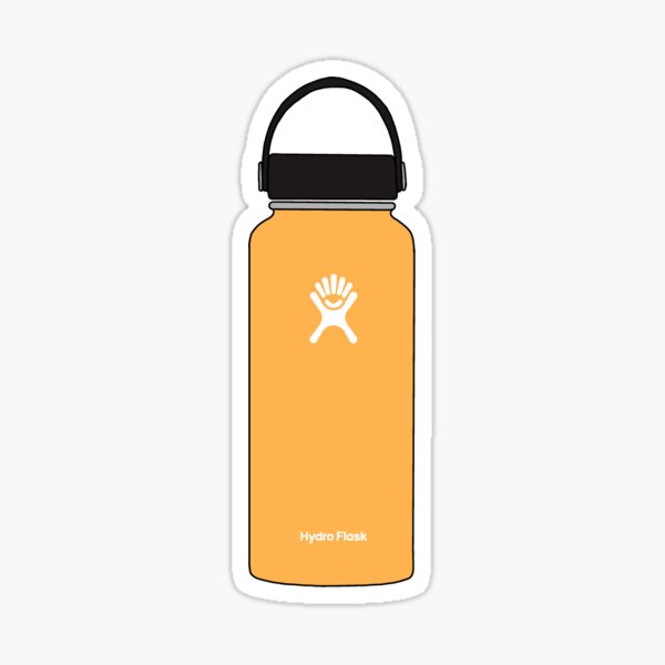 Orange HydroFlask Sticker for Sale by BluAndCo