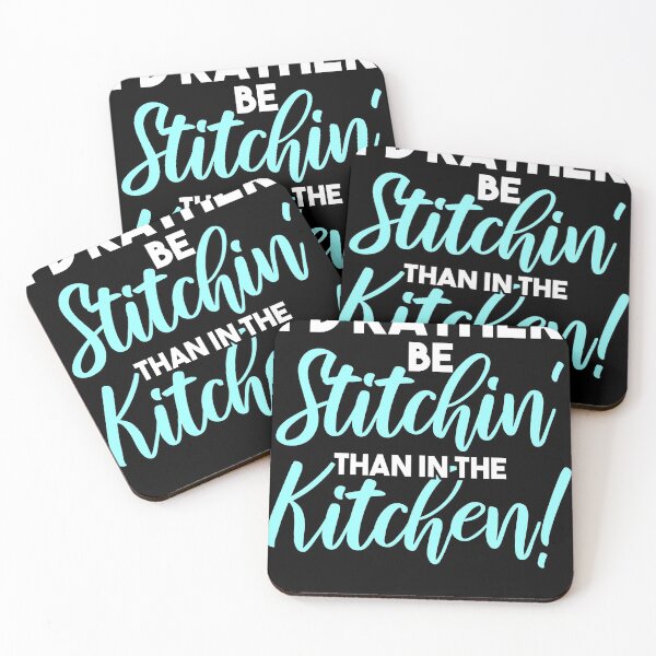Item preview, I"d rather be Stitchin than in the Kitchen designed and sold by Grinover.