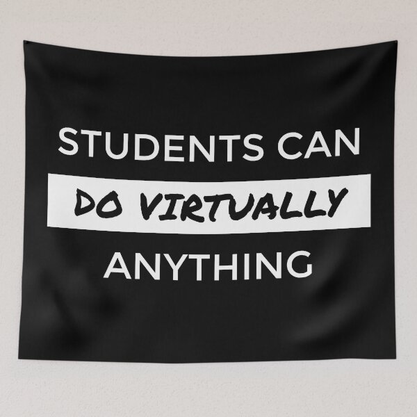 Item preview, Students can do virtually anything! (Black text) designed and sold by bynole.