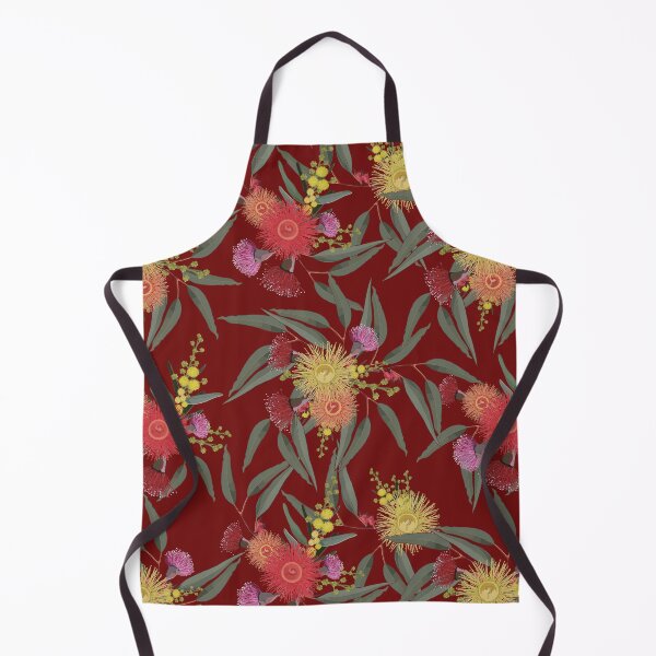 Item preview, Summer Australian Tropical Blooms -  Vintage Red Palette designed and sold by Sketchbook Designs.