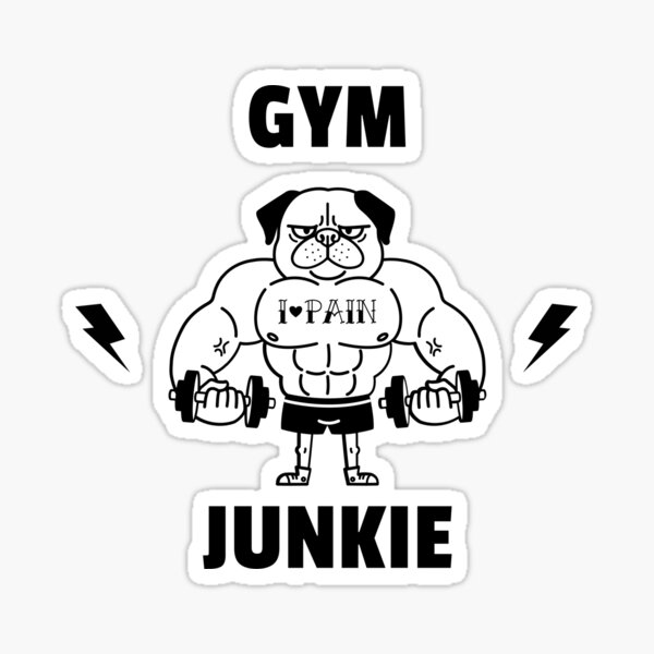 Gym fitness body building gyming accessories sweat Sticker
