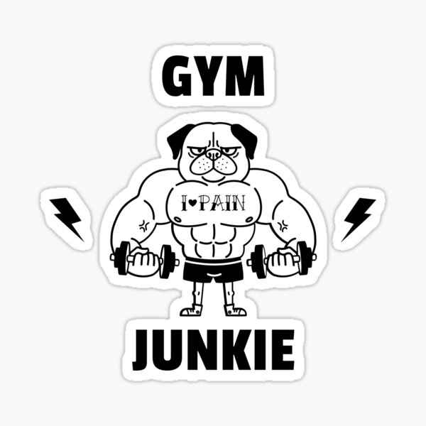 Gym fitness body building gyming accessories sweat' Sticker