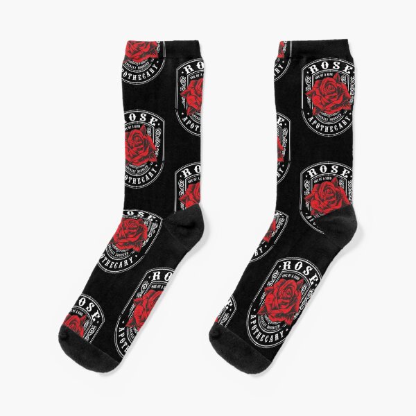 Rose Apothecary RED Socks
