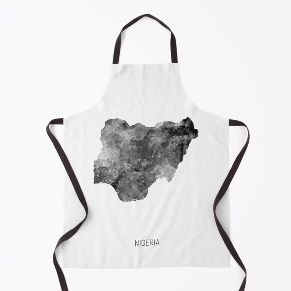 Item preview, Nigeria Watercolor Map designed and sold by ArtPrints.