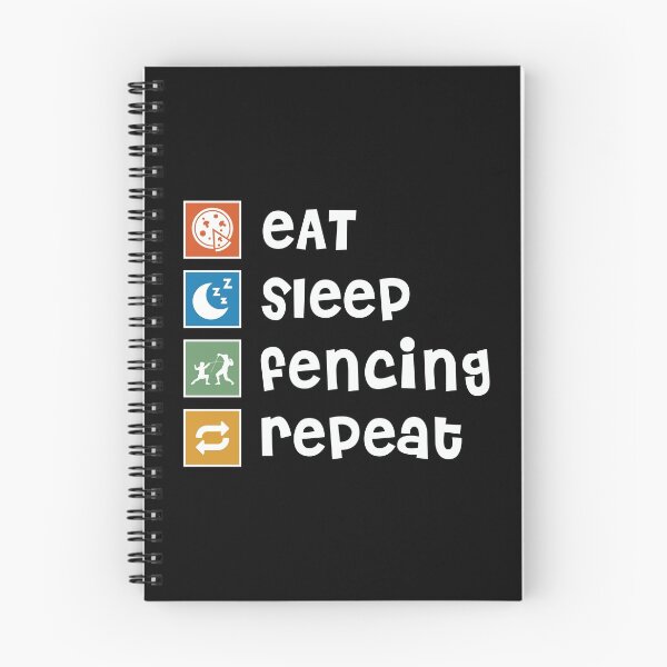 Item preview, Fencing. Eat. Sleep. Repeat designed and sold by orlumbuspirate.
