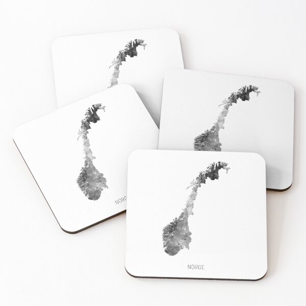Item preview, Norge Watercolor Map designed and sold by ArtPrints.