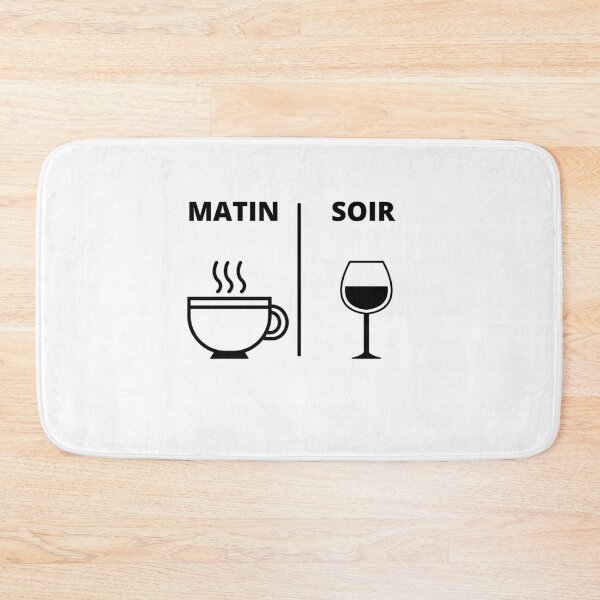 Item preview, Morning coffee evening glass of wine gift humor aperitif designed and sold by joozybart.