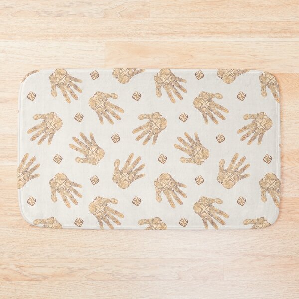 Item preview, Spiral Hand Print - Bright Gold designed and sold by Olooriel.