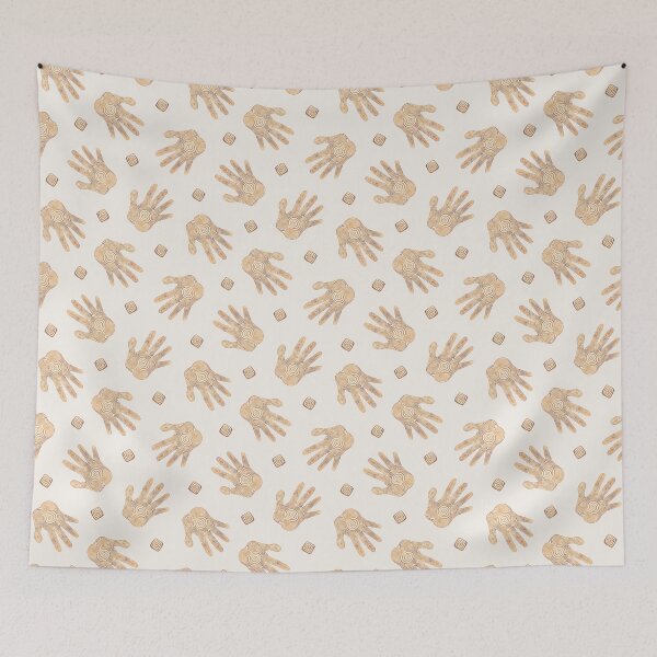 Item preview, Spiral Hand Print - Bright Gold designed and sold by Olooriel.