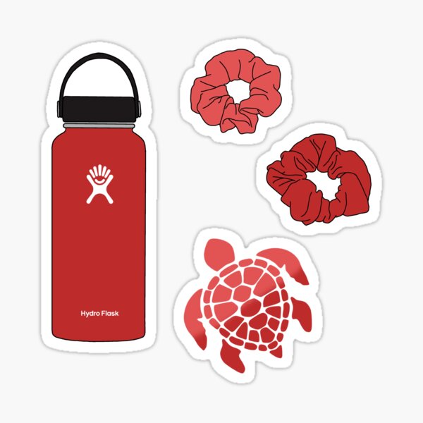 Red hydro hot sale flask stickers