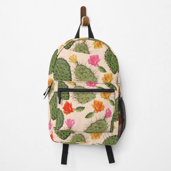 Item preview, FLOWERING CACTUS WITH YELLOW RED PINK FUCHSIA FLOWERS designed and sold by BulganLumini.
