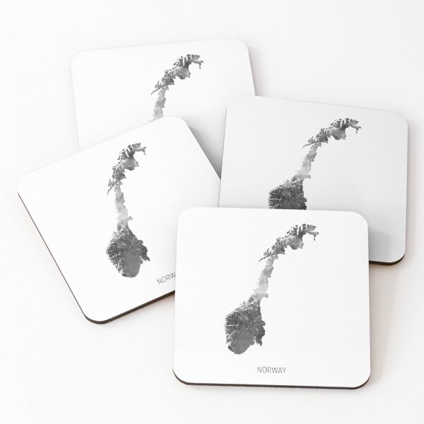 Item preview, Norway Watercolor Map designed and sold by ArtPrints.