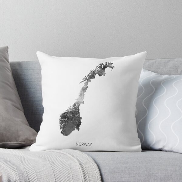 Item preview, Norway Watercolor Map designed and sold by ArtPrints.