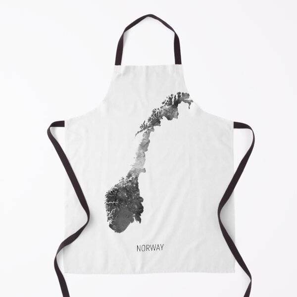 Item preview, Norway Watercolor Map designed and sold by ArtPrints.
