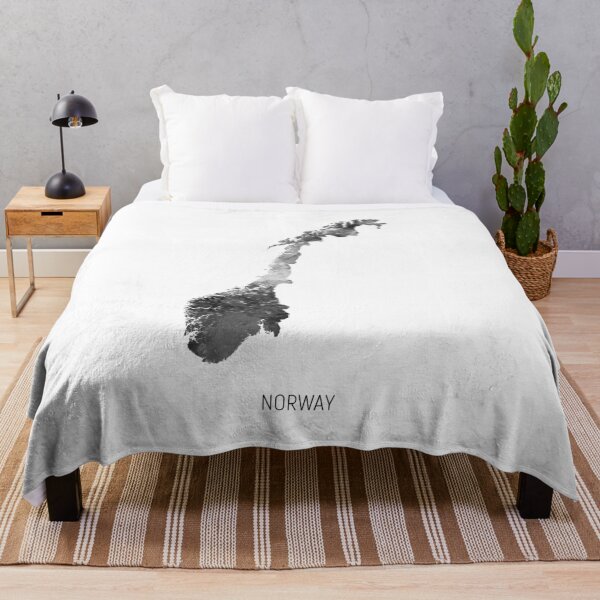 Item preview, Norway Watercolor Map designed and sold by ArtPrints.