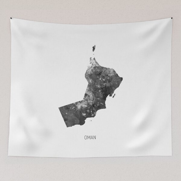Item preview, Oman Watercolor Map designed and sold by ArtPrints.