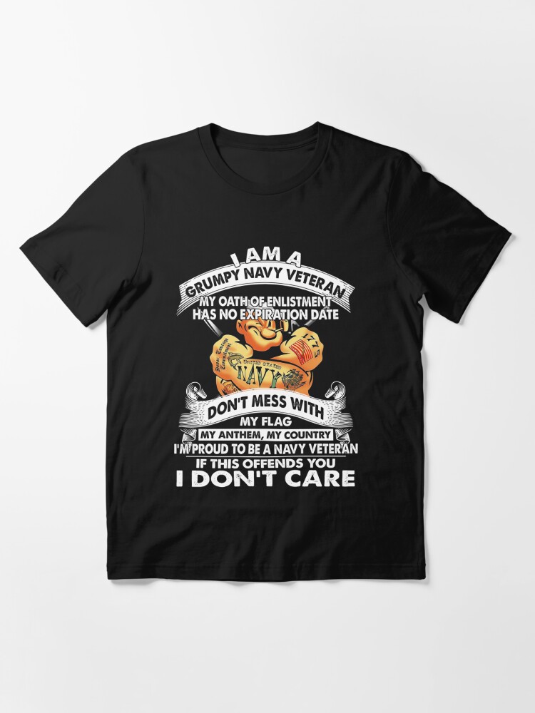 grumpy navy veteran shirt