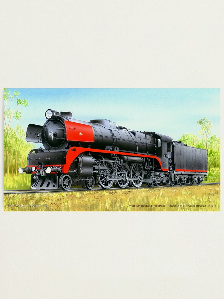 Alternate view of VicRail 4-6-4 R Class Hudson (R701) Photographic Print