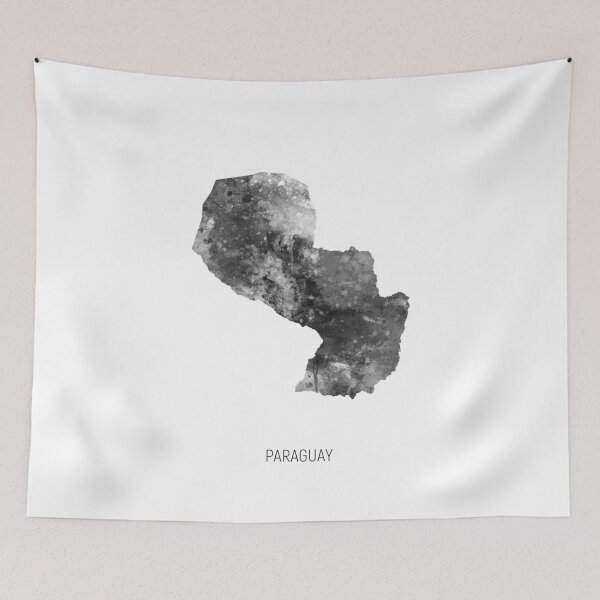 Item preview, Paraguay Watercolor Map designed and sold by ArtPrints.
