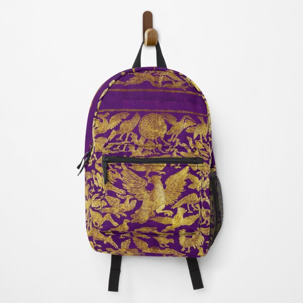 Item preview, PURPLE GOLD BIRDS Eagle,Parrots,Peacocks Antique Tapestry designed and sold by BulganLumini.
