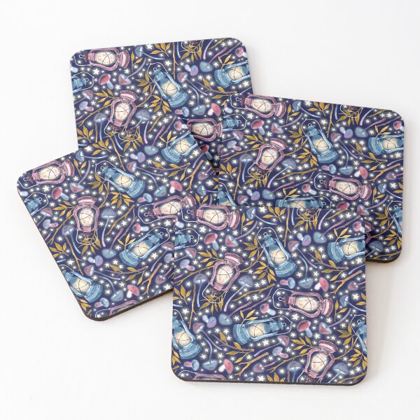 Item preview, Mysterious Mushrooms in Midnight Starlight  designed and sold by Perrin Le Feuvre.