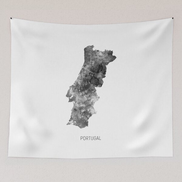Item preview, Portugal Watercolor Map designed and sold by ArtPrints.