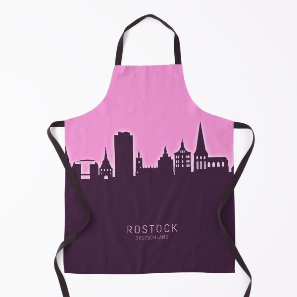 Item preview, Rostock Germany Skyline designed and sold by ArtPrints.