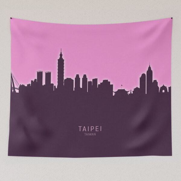 Item preview, Taipei Taiwan Skyline designed and sold by ArtPrints.