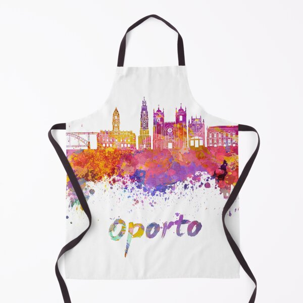Artikelvorschau, Oporto V2 Skyline in Aquarell entworfen und verkauft von paulrommer.