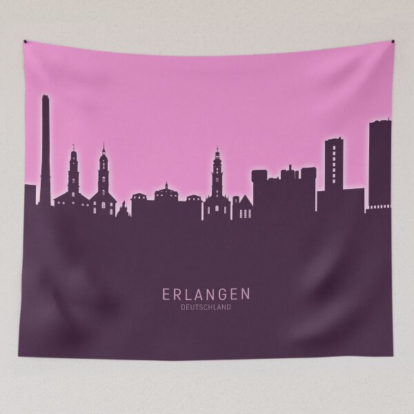 Item preview, Erlangen Germany Skyline designed and sold by ArtPrints.