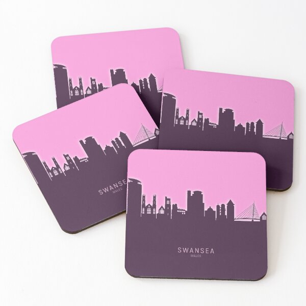 Item preview, Swansea Wales Skyline designed and sold by ArtPrints.