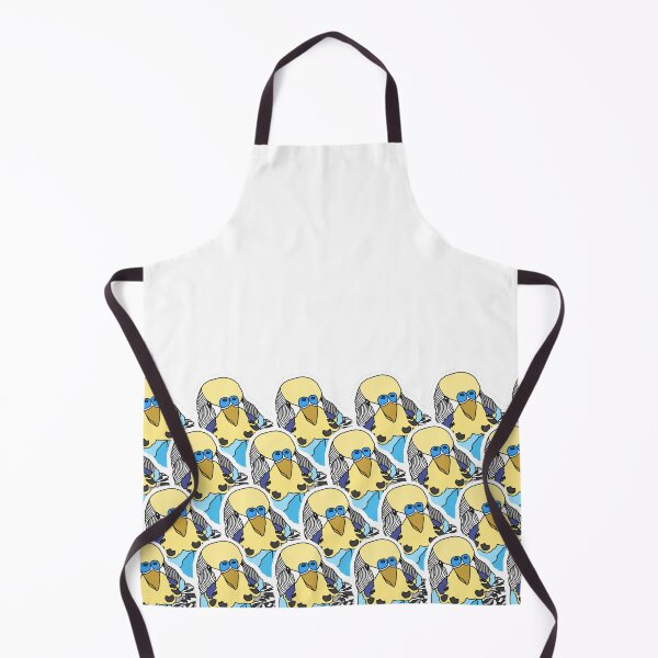 Item preview, Blue and Yellow Budgie Pattern designed and sold by AdoraBirdArt.