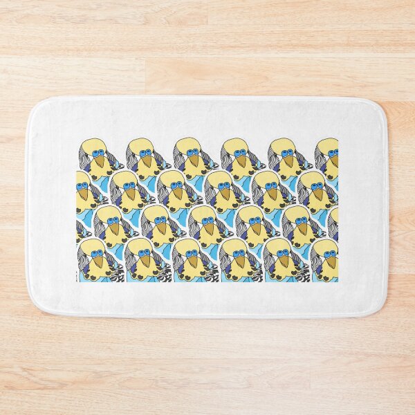 Item preview, Blue and Yellow Budgie Pattern designed and sold by AdoraBirdArt.